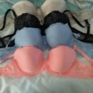 10 Victoria Secret bras size 34D